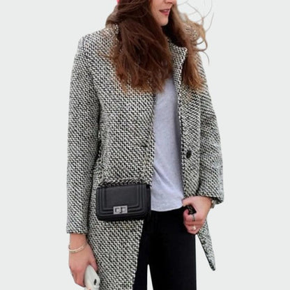 Olivia | Dame Elegant Lang Uldfrakke