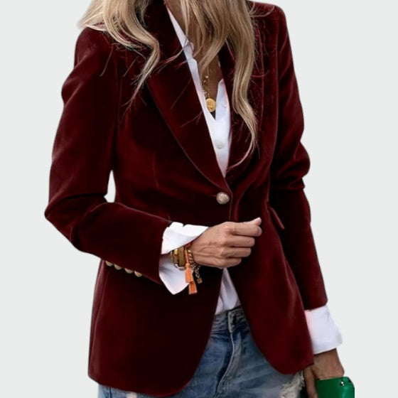 Lileth | Dame Tidløs Fløjlsblazer
