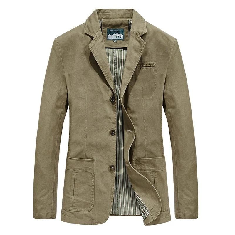 En Herre Casual Blazer med Revers