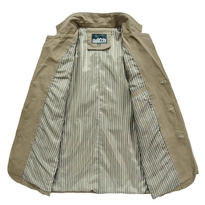 En Herre Casual Blazer med Revers