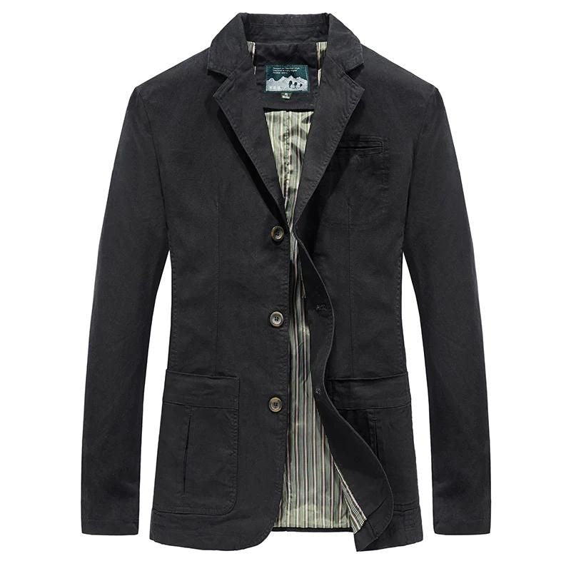 En Herre Casual Blazer med Revers