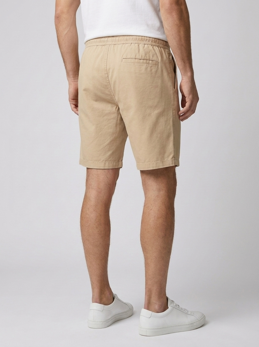 Marlo | Shorts Med Elastisk Talje Og Snøre Bomuldsshorts Uden Lynlås