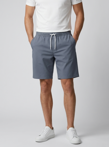 Marlo | Shorts Med Elastisk Talje Og Snøre Bomuldsshorts Uden Lynlås