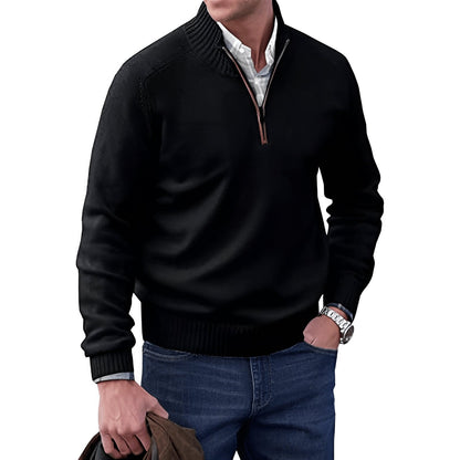 Ryan | Men's Quarter Zip Knit Sweater