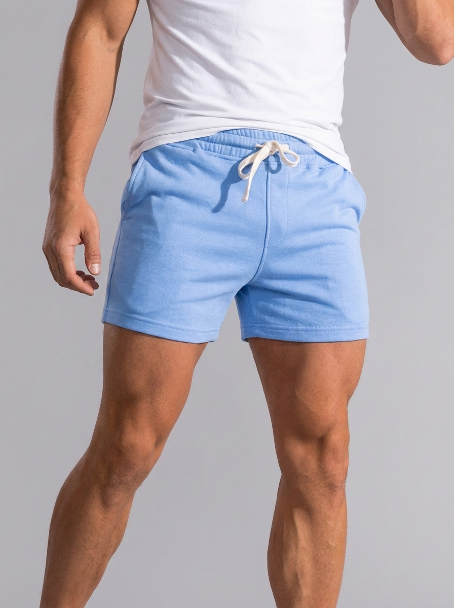 Roco | Bløde Joggershorts Med Snøre Og Slim Pasform
