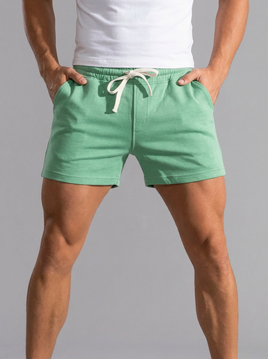 Roco | Bløde Joggershorts Med Snøre Og Slim Pasform