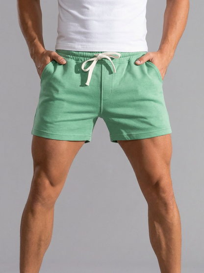 Roco | Bløde Joggershorts Med Snøre Og Slim Pasform