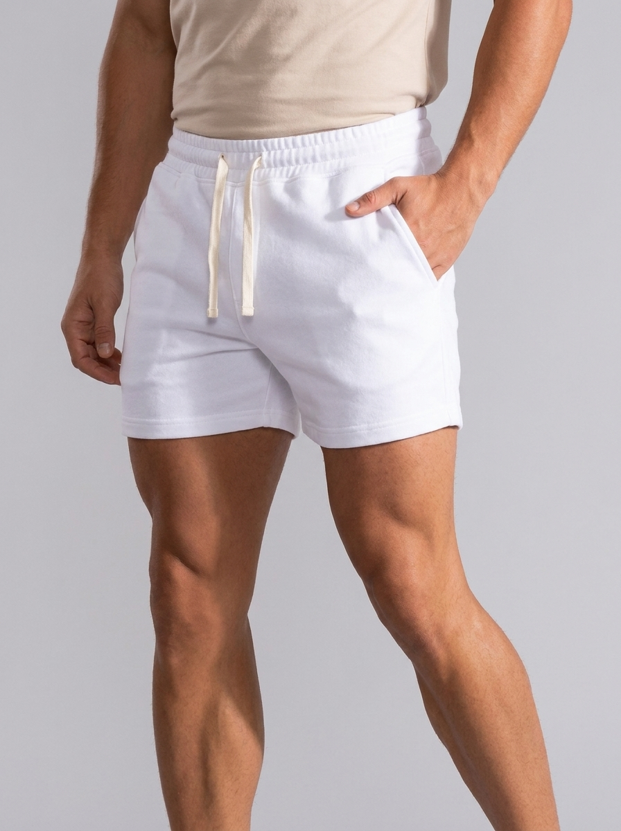 Roco | Bløde Joggershorts Med Snøre Og Slim Pasform