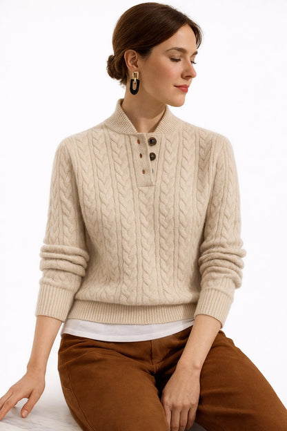 Madison | Women's Cable Knit Wool Sweater