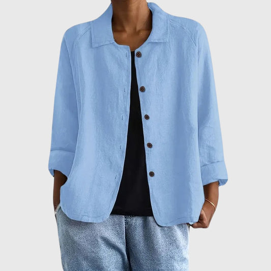 Grace | Women's Light Cotton Jacket with Buttons