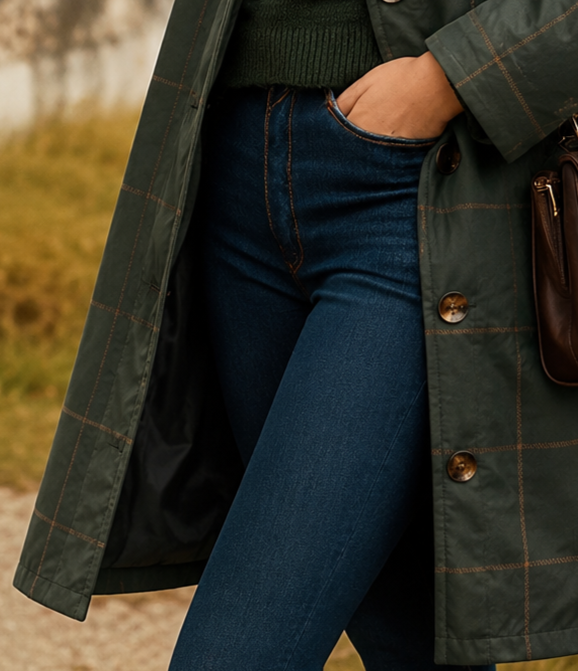 En Ternet Uldblanding Trenchcoat