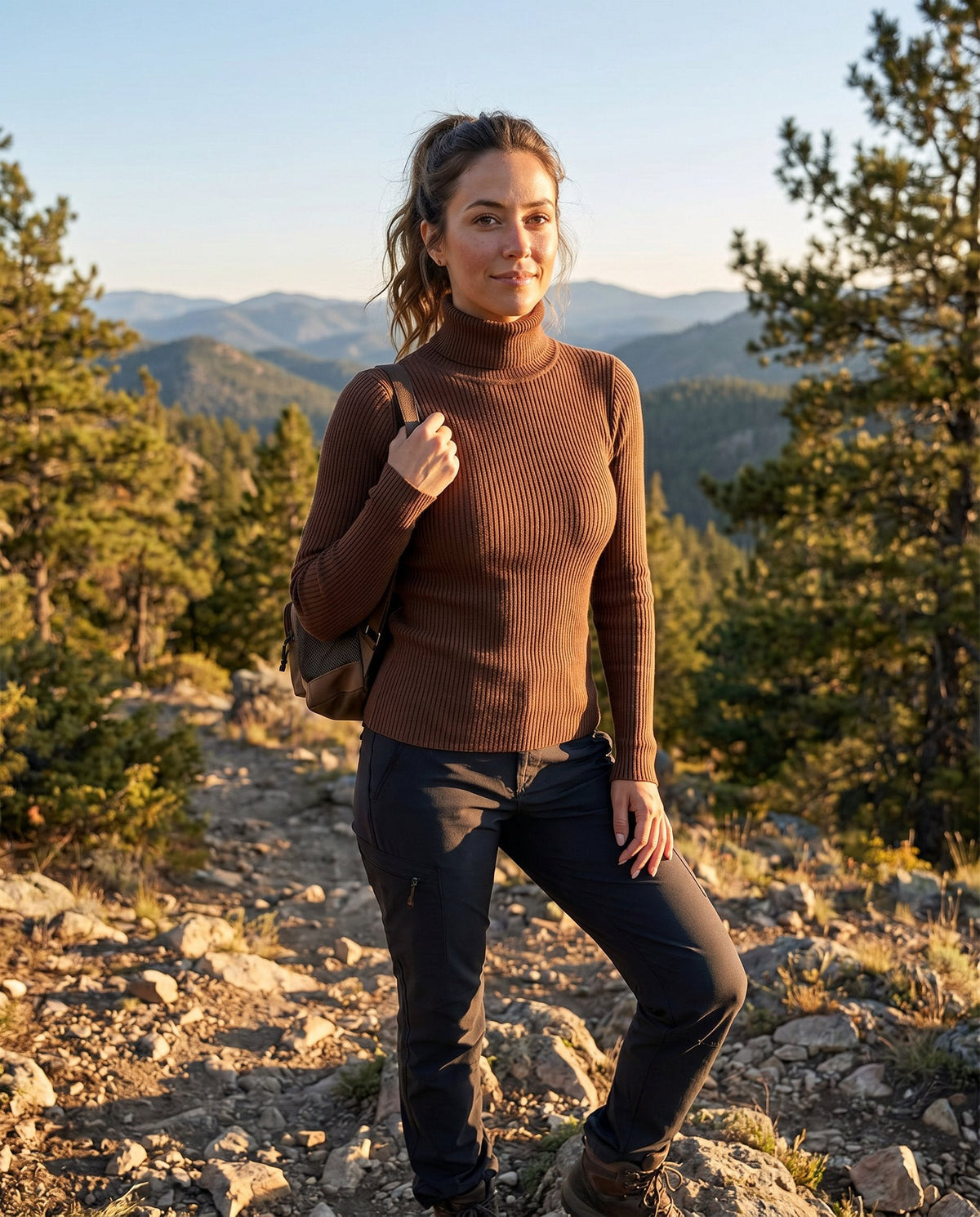 Scarlett | Women's Ribbed Turtleneck Knit Sweater