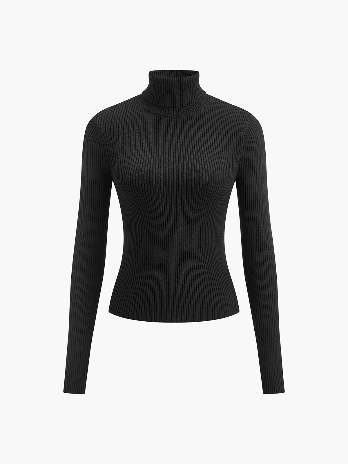 Scarlett | Women's Ribbed Turtleneck Knit Sweater