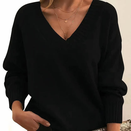 Grace | Women's Cashmere Blend V-Neck Sweater