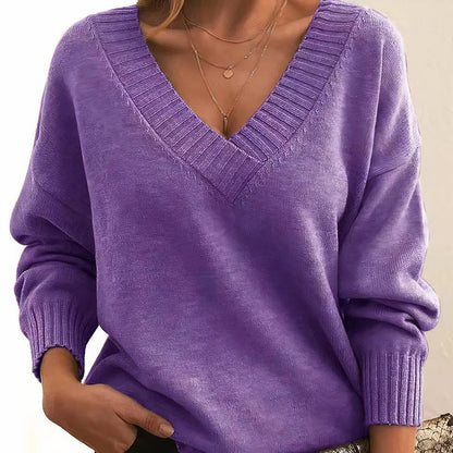 Grace | Women's Cashmere Blend V-Neck Sweater
