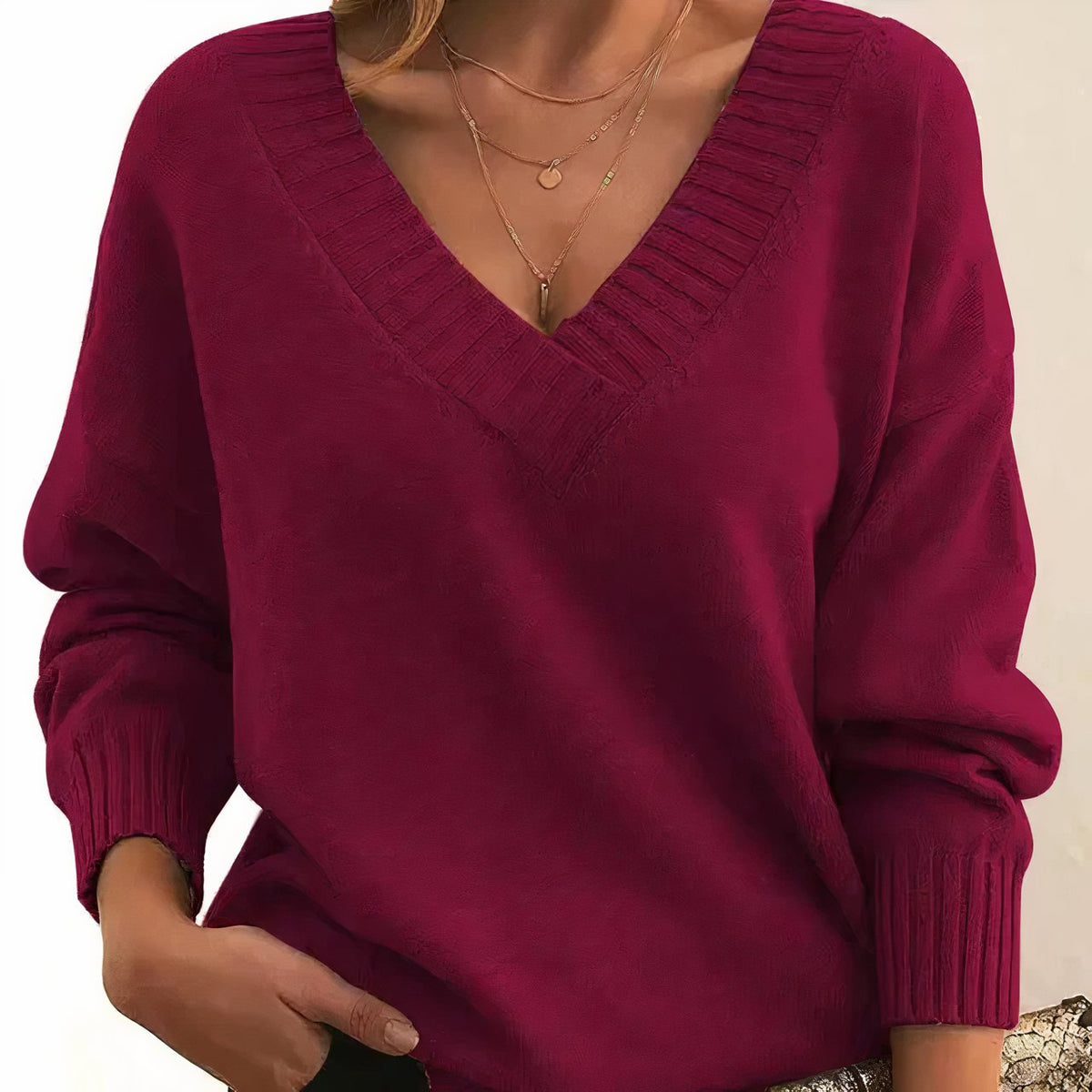 Grace | Women's Cashmere Blend V-Neck Sweater